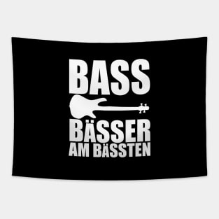 BASS BAESSER AM BAESSTEN funny bassist gift Tapestry