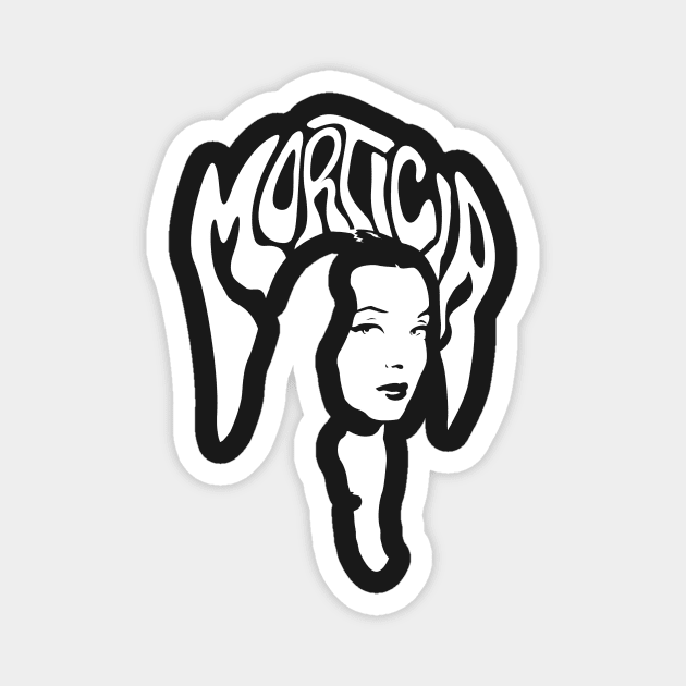 Morticia Addams Magnet by barda