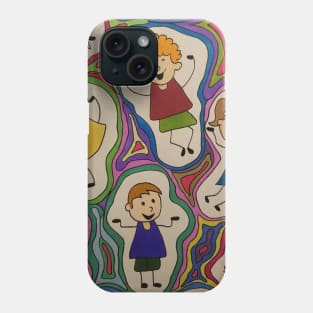 Happy little people Phone Case