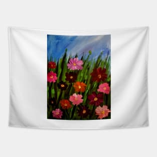 burst of color of wildflowers Tapestry