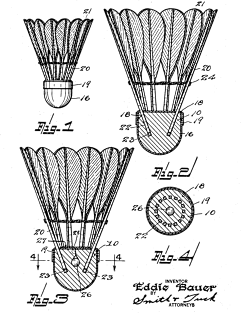 Method for Weighing Shuttlecocks Vintage Patent Hand Drawing Magnet