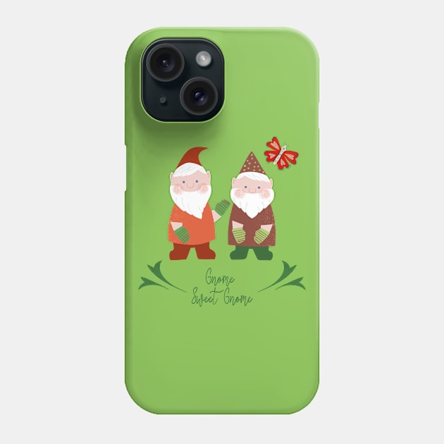 Gnomes and Butterfly Phone Case by so_celia