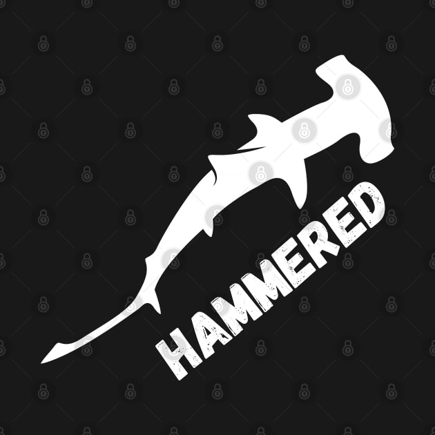 Hammered,  Funny Hammerhead Shark Tee - Shark by Grove Designs