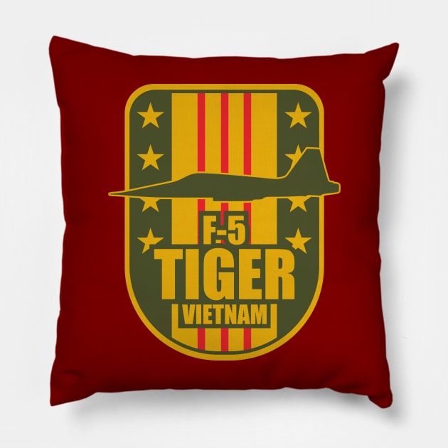 F-5 Tiger Pillow by Tailgunnerstudios