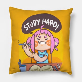 Study Hard Pillow