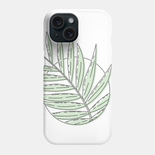 Herbal Botanical Leaf in Circle Phone Case