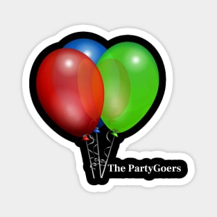 The Backrooms - The PartyGoers - White Lettering Version Magnet