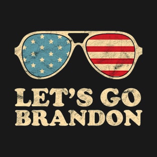 Let's Go Brandon American Flag Impeach Biden T-Shirt