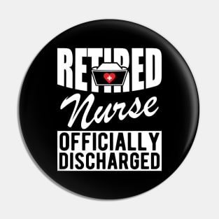 Retired Nurse officially discharged w Pin