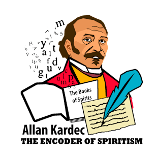 Allan Kardec - illustration of the Spiritism encoder T-Shirt