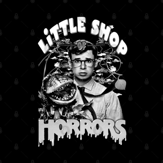 Little Shop Of Horrors, Classic Horror, (Black & White) by The Dark Vestiary