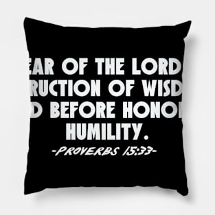 Proverbs 15:33 Pillow