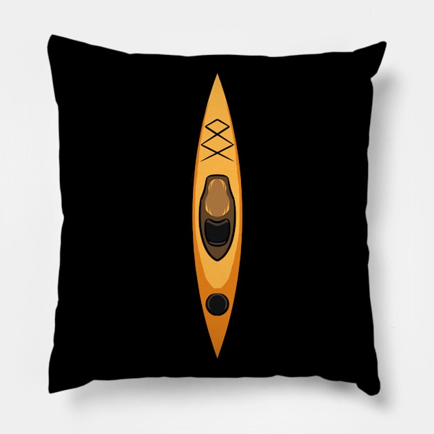 Kayak Kayaking Pillow by fromherotozero