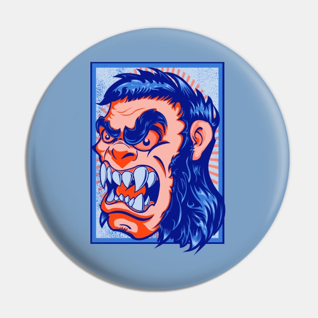 Bigfoot Pin by Joebarondesign