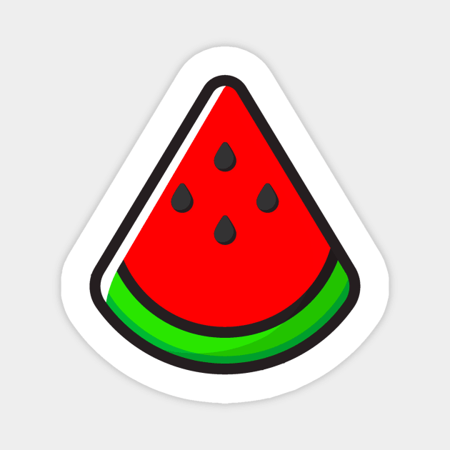 Slice of Watermelon Magnet by CeeGunn