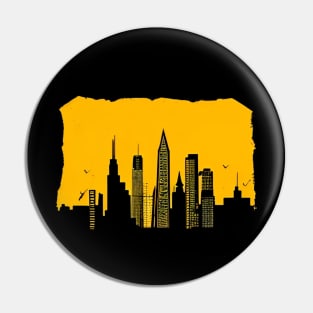 silhouette city Pin