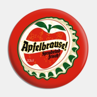 Retro Vintage Apfelbrause Apple Soda Bottlecap Pin