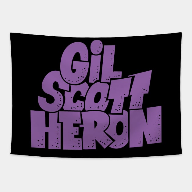 Gil Scott-Heron - Soul and Jazz Legend - Poet and Spoken Word Artist Tapestry by Boogosh