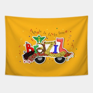 Brazil car parade Tapestry