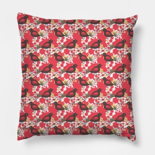 Bird Pattern Pillow