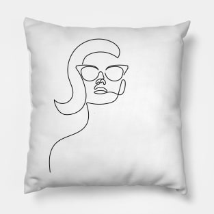 You See Through Everything | One Line Drawing | One Line Art | Minimal | Minimalist Pillow