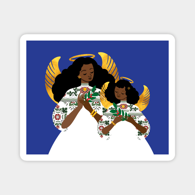 Holly Angels Magnet by tabithabianca