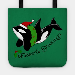 Season's Greetings Killer Whale Tote