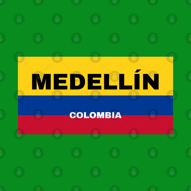 Medellín City in Colombian Flag Colors by aybe7elf