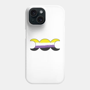 Witchy Triple Moon Goddess Symbol - Non-Binary Phone Case