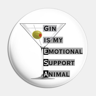 Emotional Support Animal-Gin Pin