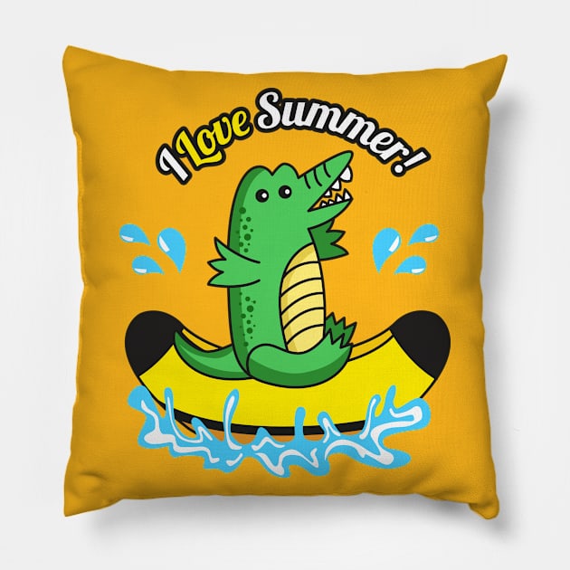 i love summer! Pillow by Riczdodo