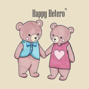 Happy Hetero "Beary Couple" T-Shirt