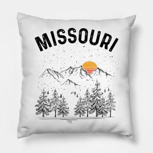 Missouri State Vintage Retro Pillow