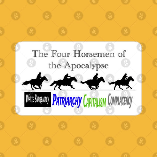 Four Horsemen of the Apocalypse - Sticker - Back by SubversiveWare