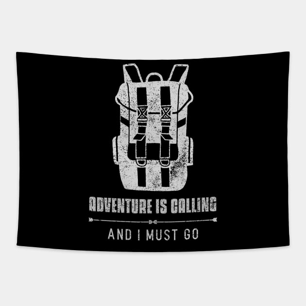 Adventure is calling and I must go Tapestry by Creastore