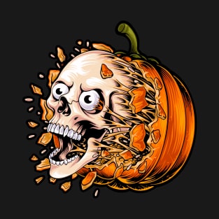 Skeleton pumpkin T-Shirt