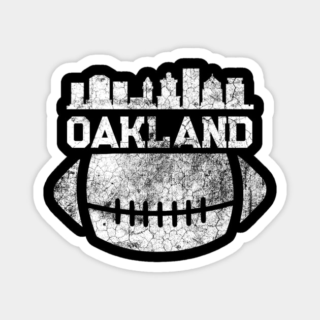 Oakland football Magnet by Sloop