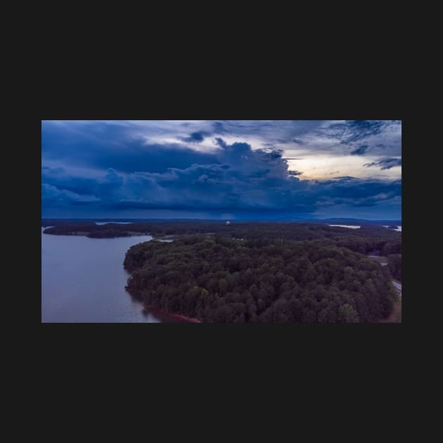 Storm over Lake Lanier by Ckauzmann