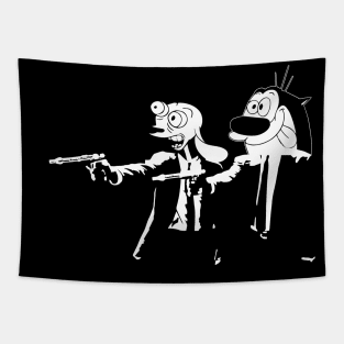 Ren And Stimpy Pulp Fiction Tapestry
