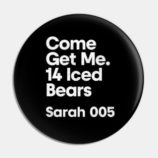 Sarah 005 - Come Get Me - Minimalist Fan Design Pin