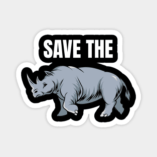 Save Rhinos (Rhino) Magnet