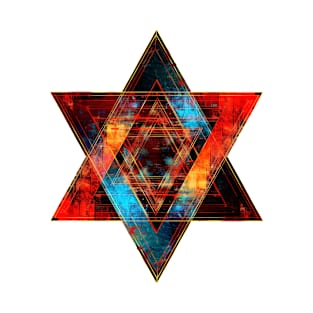 Star Of David Abstract T-Shirt