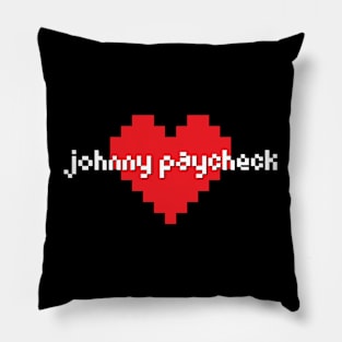 Johnny paycheck -> pixel art Pillow
