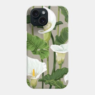 Calla lily pattern soft color Phone Case