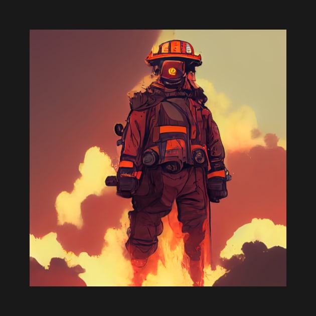 Fire fighter | Comics style by ComicsFactory