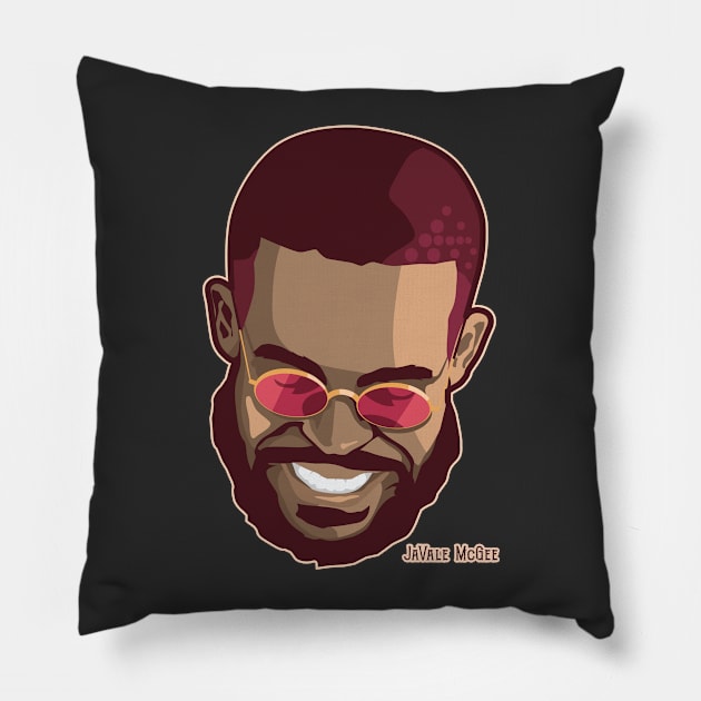 JaVale McGee Pillow by teeleoshirts