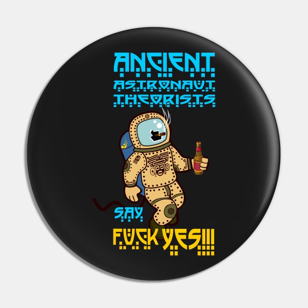 Ancient Astronaut Pin by HelenaCooper