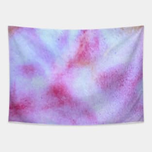 Pink red watercolor handpainted art Tapestry