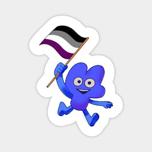 Asexual Pride Flag Four! Magnet