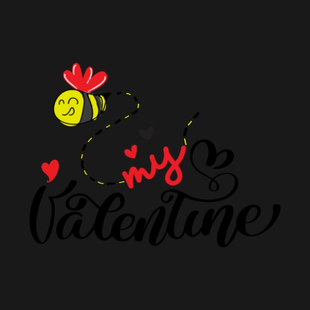 Cute Valentines Day Bee My Valentine by StacysCellar